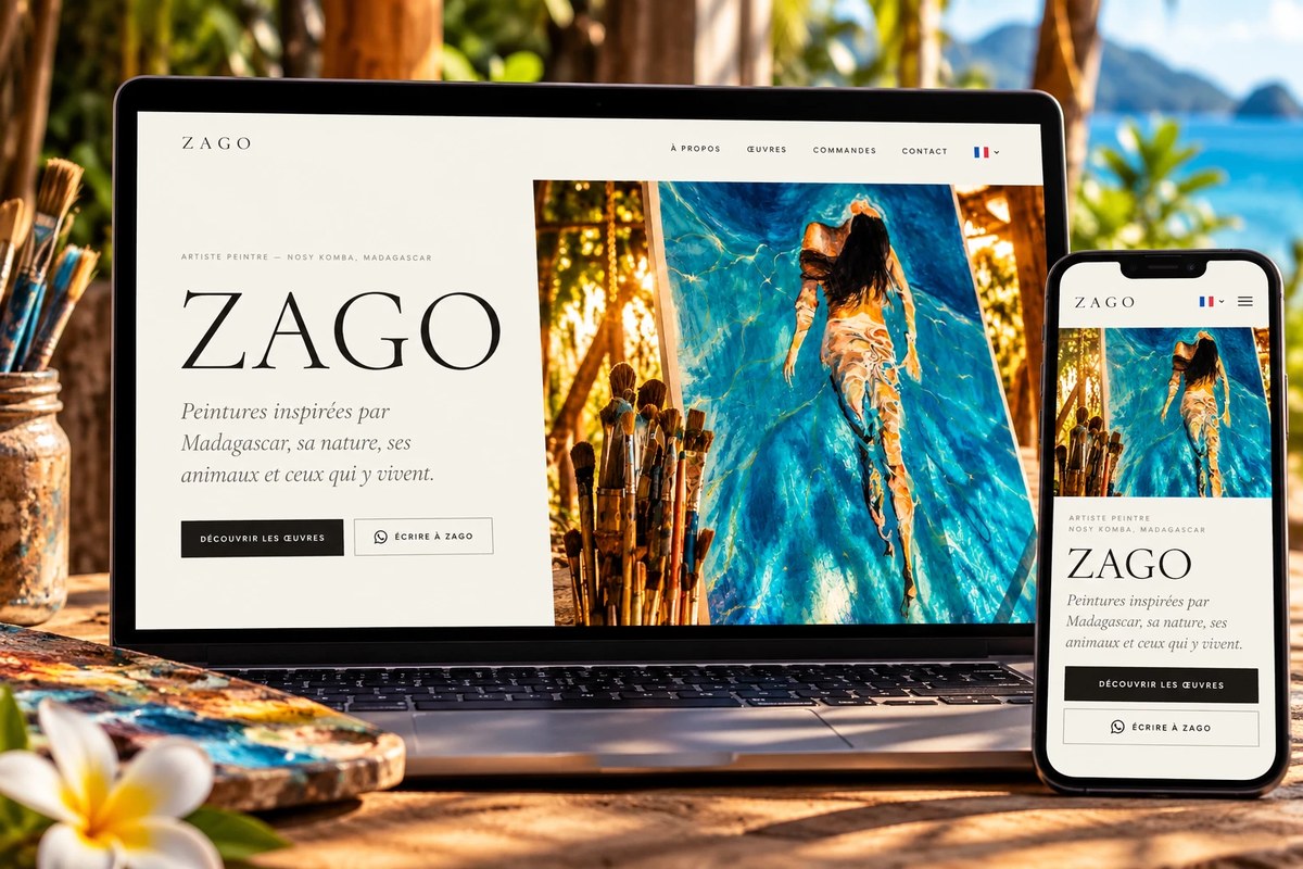 Site de Zago, artiste peintre : peintures inspirées par Madagascar